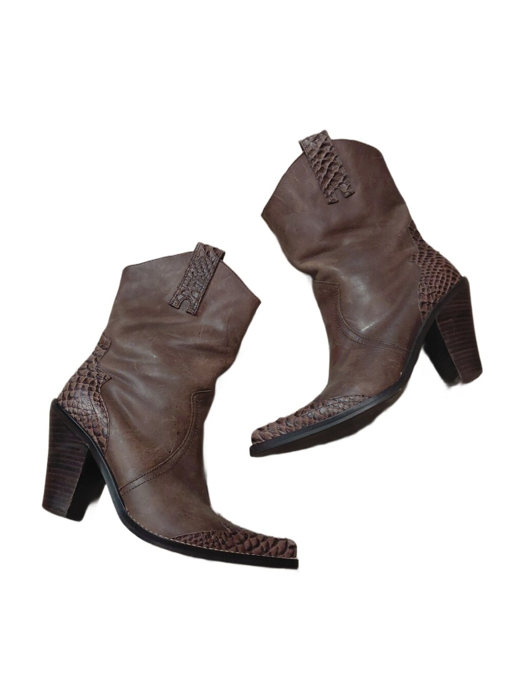 Penny Loves Kenny Ranger Brown Western Boots Women's Size 7 M Cowgirl Boots